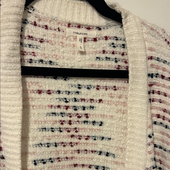 Maurices Cream and Multicolor Women's Cardigan - Picture 3 of 5